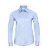 932F Ladies' Long Sleeve Easy Care Oxford Shirt Oxford Blue colour image